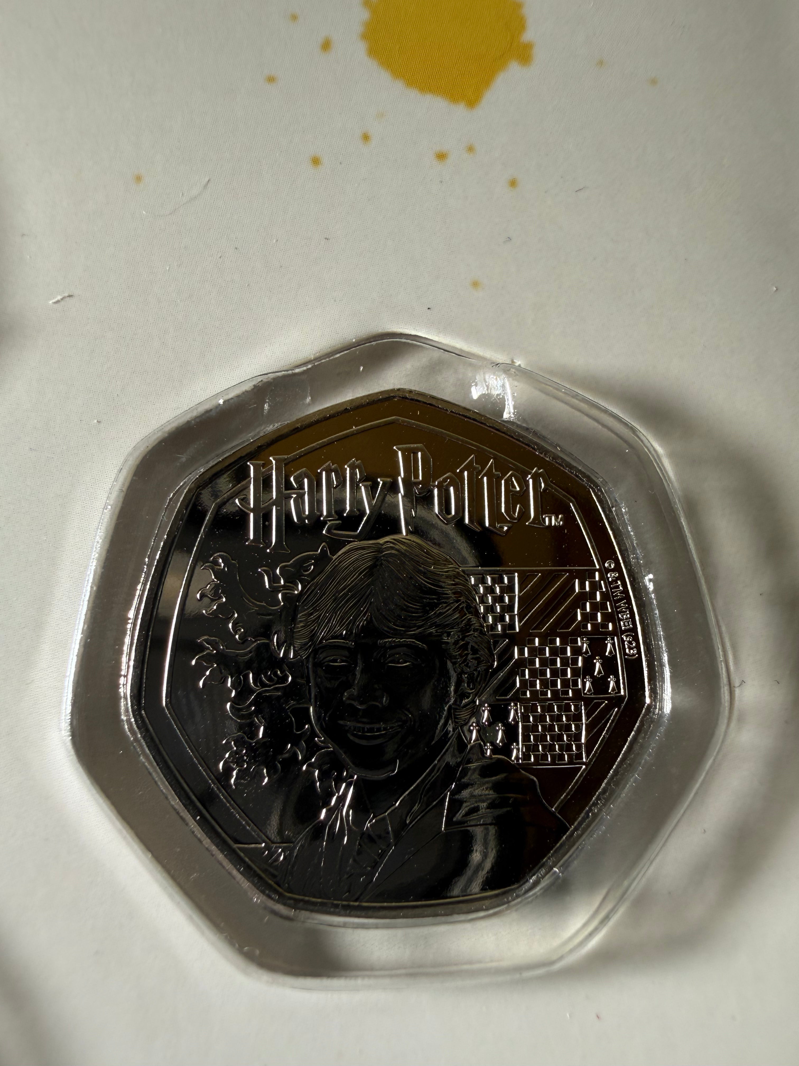 Harry Potter Complete Commemorative BU Coin Collection 2024 in Carded Display Case
