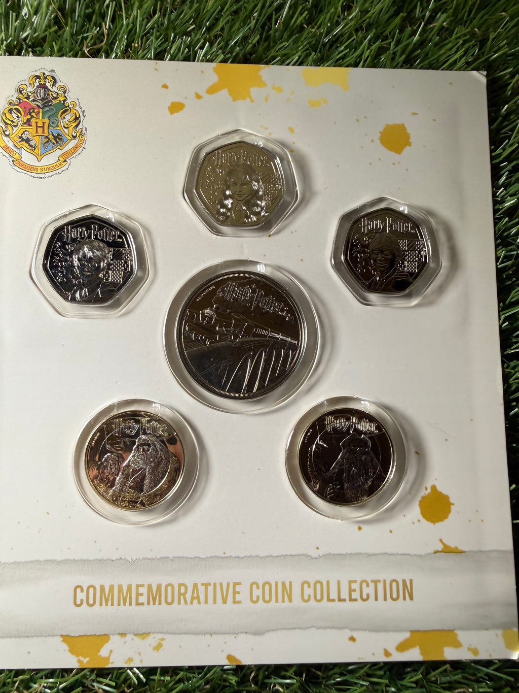 Harry Potter Complete Commemorative BU Coin Collection 2024 in Carded Display Case