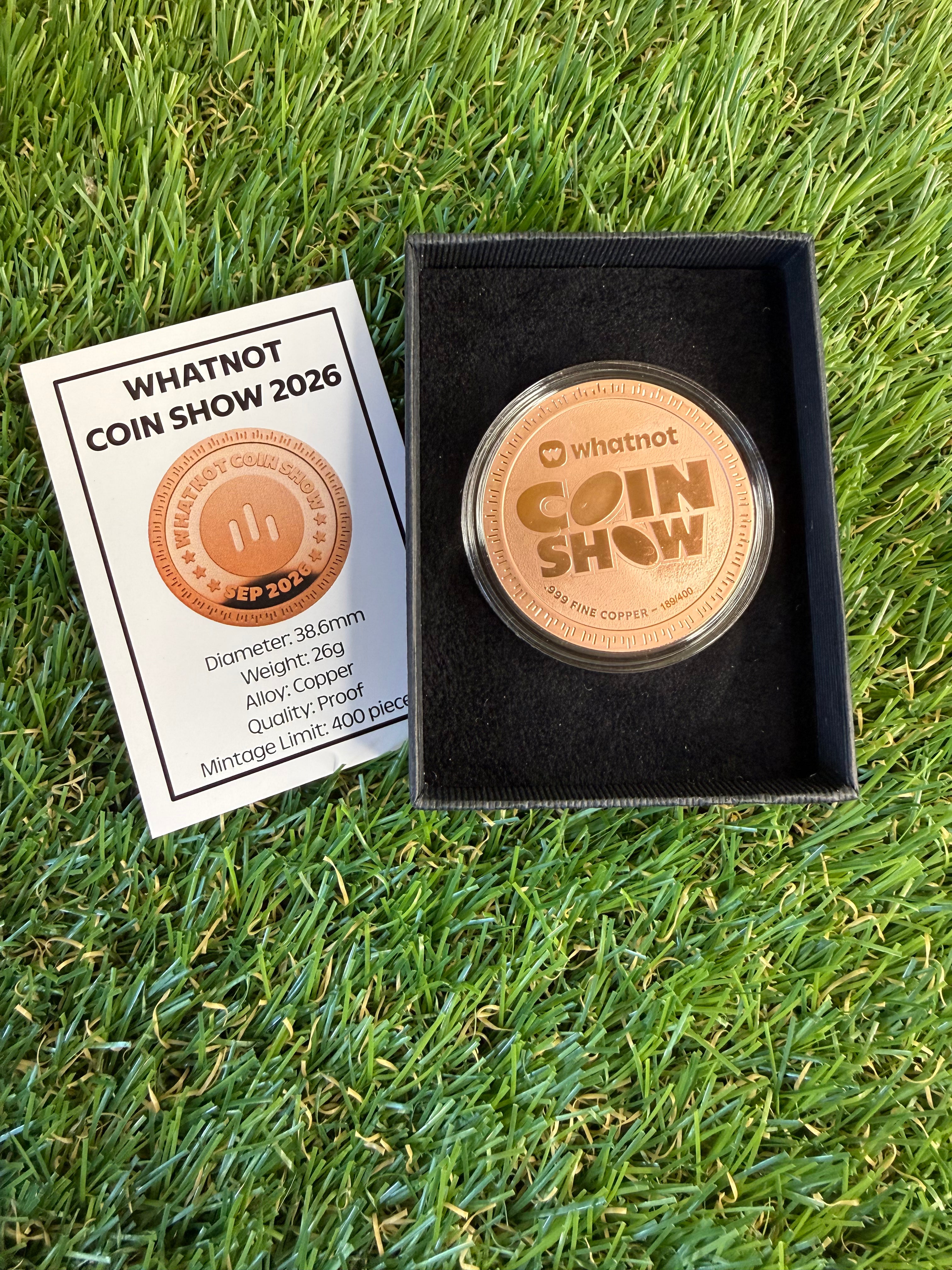Whatnot Coin Show 1oz Copper Coin limited to 400