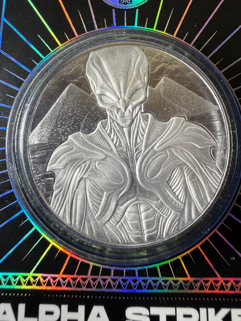 2025 Scottsdale Mint Samoa Alien Architects 1 oz Silver Coin Alpha Strike™ in Certi-Lock case