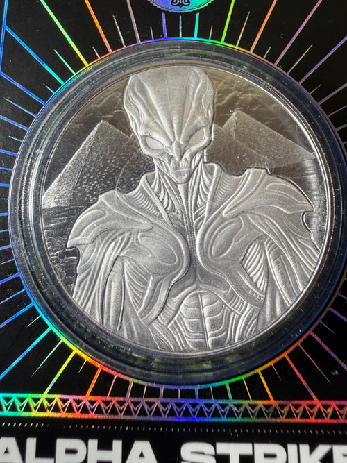 2025 Scottsdale Mint Samoa Alien Architects 1 oz Silver Coin Alpha Strike™ in Certi-Lock case