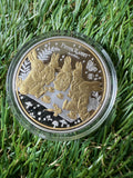 Silver Plated - Gold Gilded Peter Rabbit and Friends Completer Coin