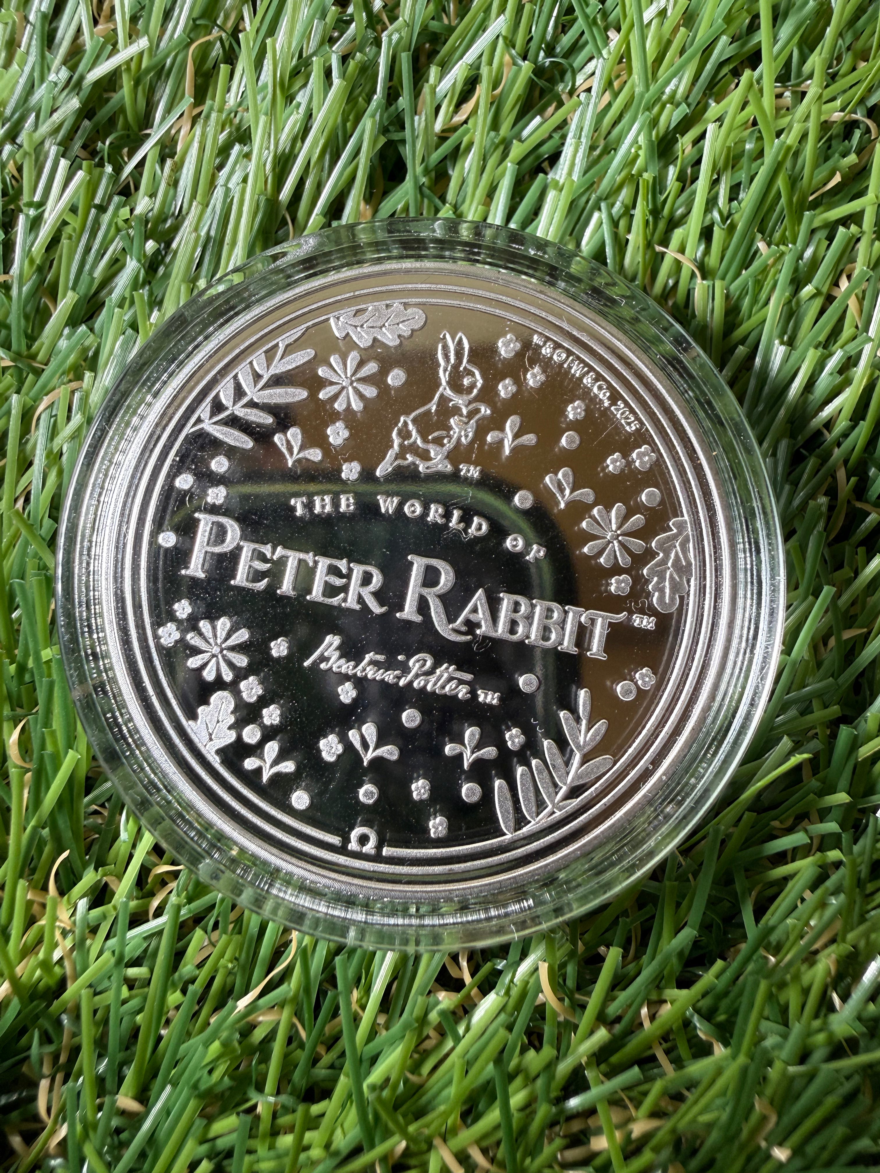 Silver Plated - Gold Gilded Peter Rabbit and Friends Completer Coin