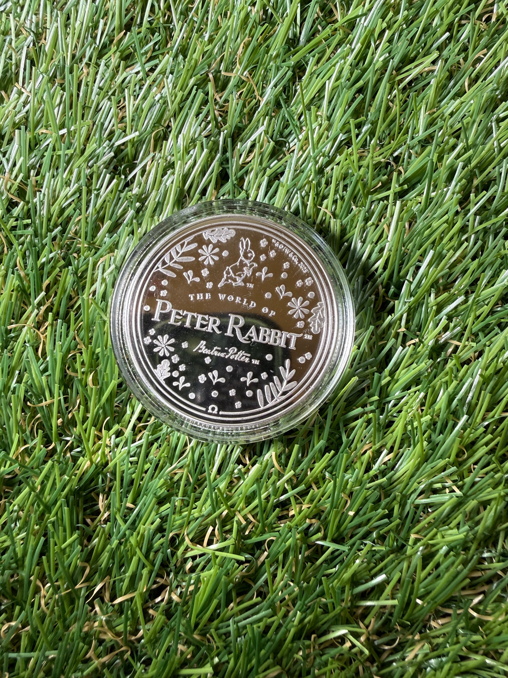 Silver Plated - Gold Gilded Peter Rabbit and Friends Completer Coin