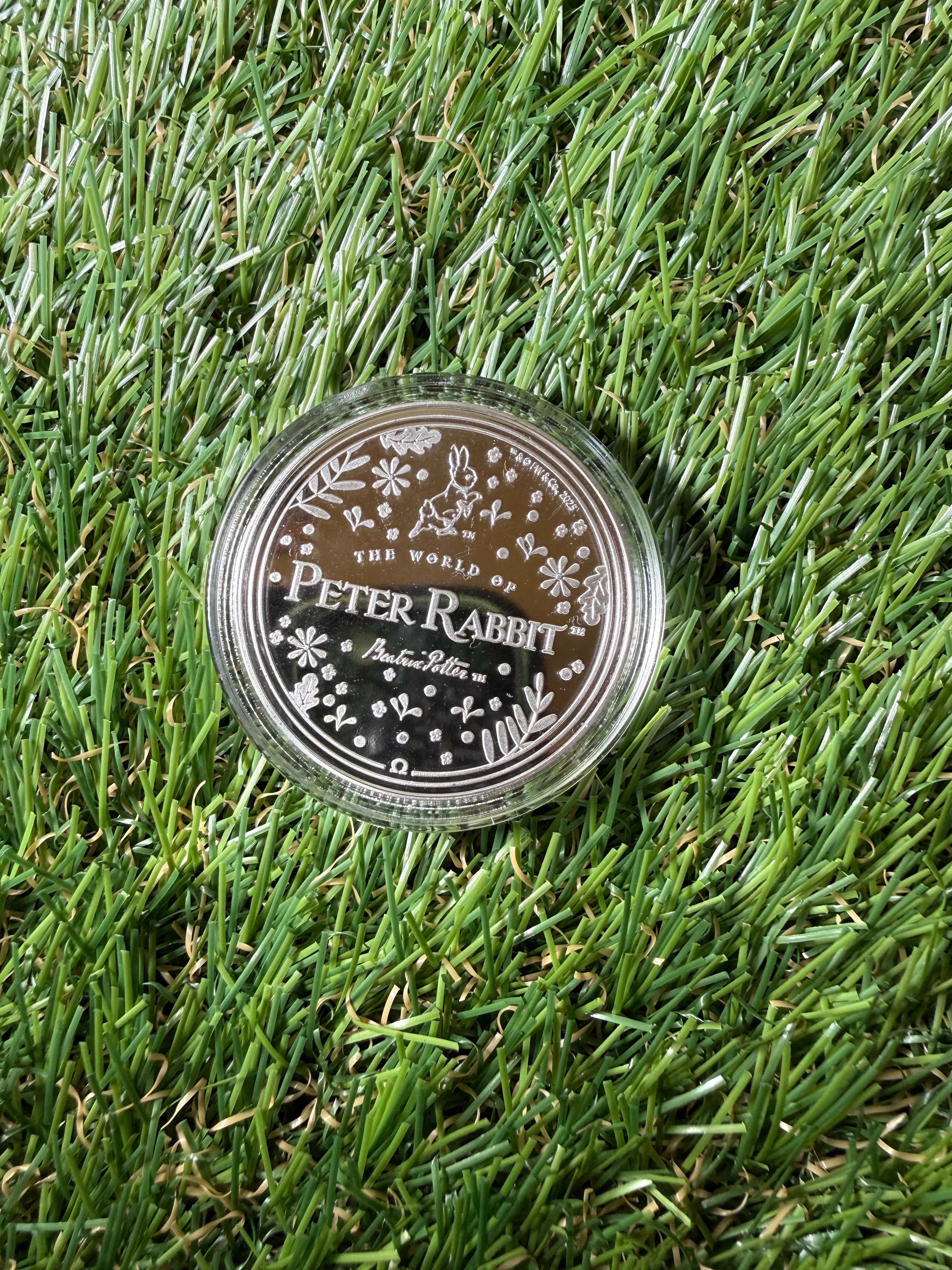 Silver Plated - Gold Gilded Peter Rabbit and Friends Completer Coin